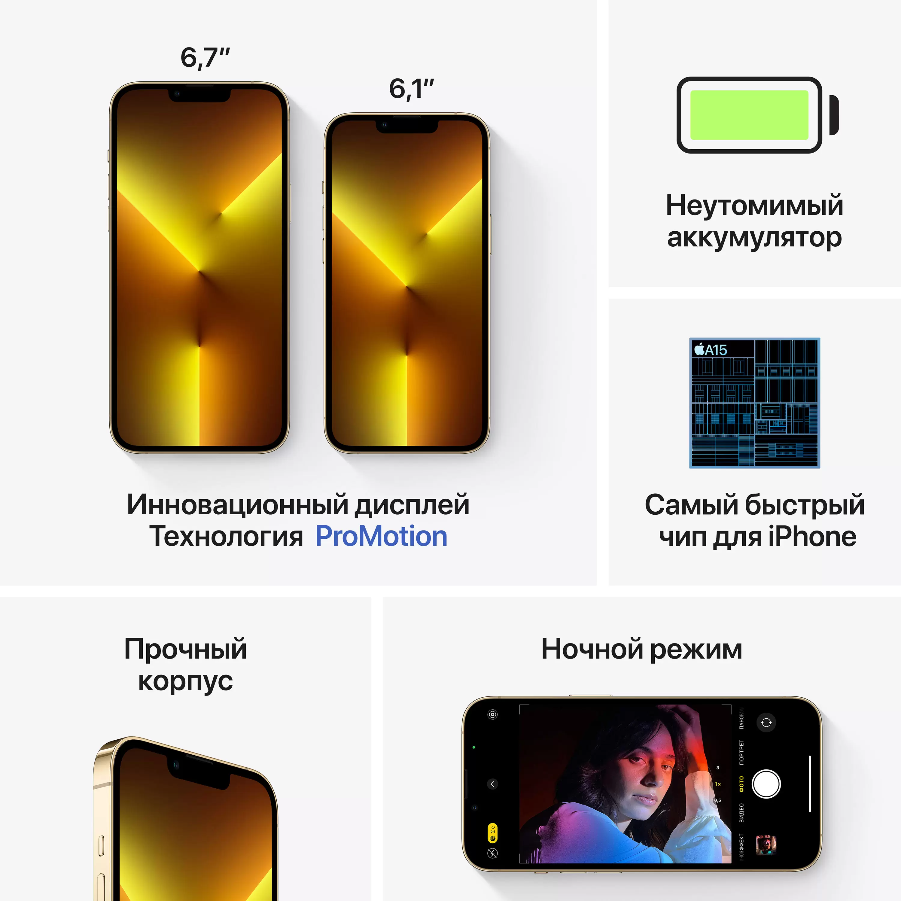 Apple iPhone 13 Pro Max 256ГБ Золотой