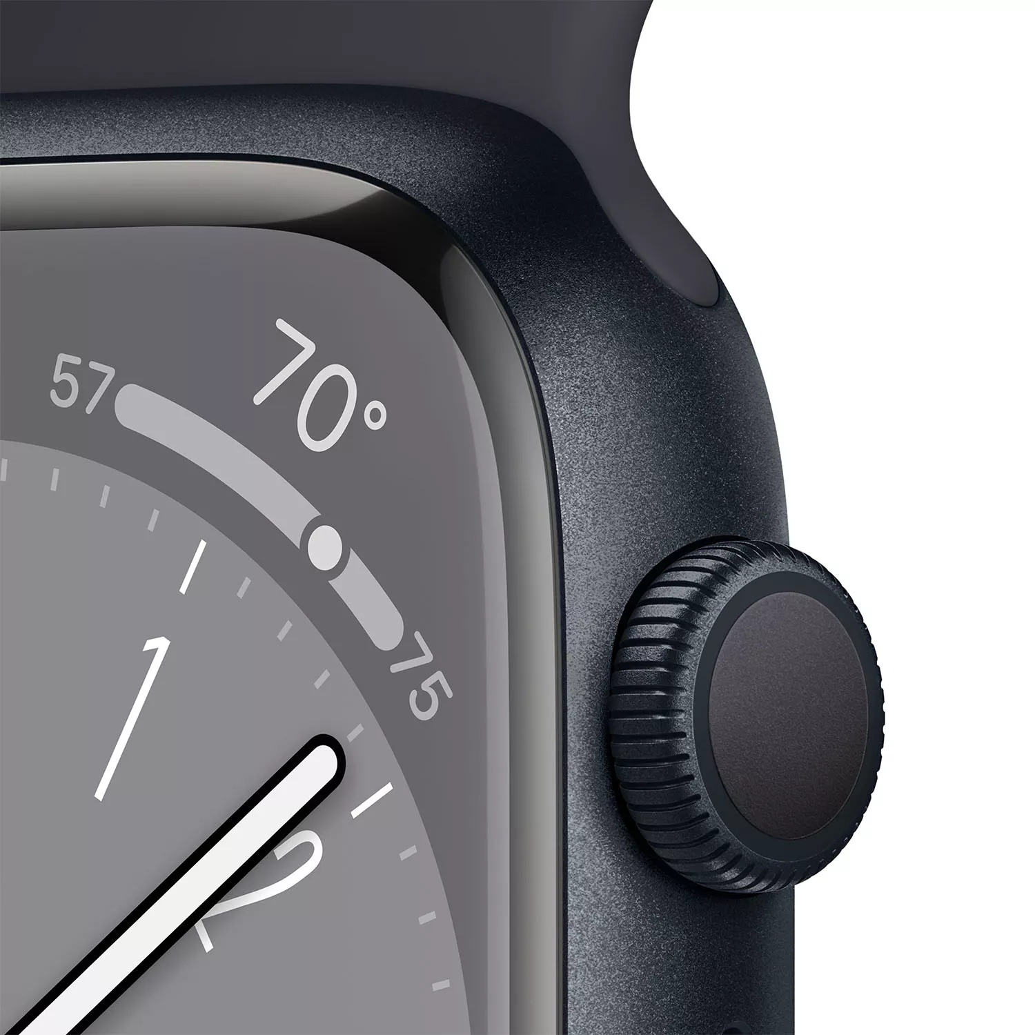 Apple Watch Series 8 41mm, алюминий «тёмная ночь», спортивный ремешок цвета «тёмная ночь» M-L