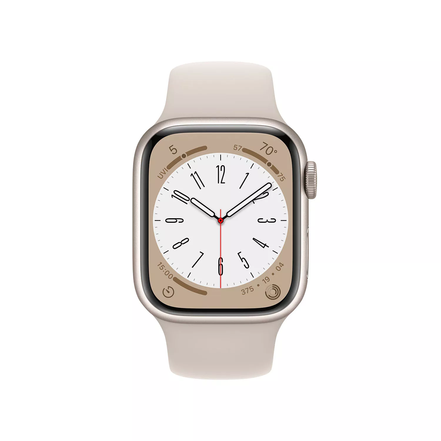 Apple Watch Series 8 41mm, алюминий «сияющая звезда», спортивный ремешок цвета «сияющая звезда»