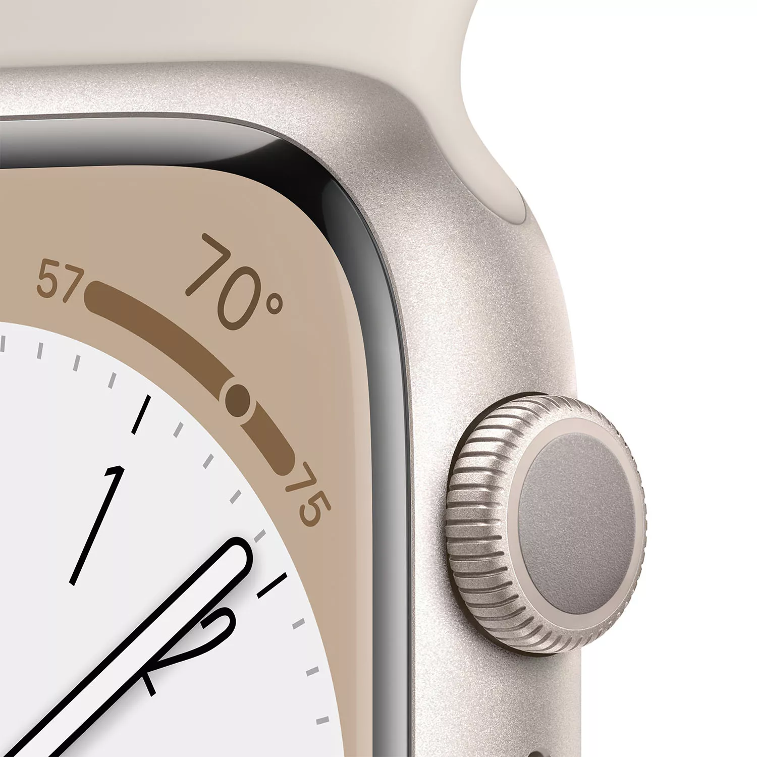 Apple Watch Series 8 41mm, алюминий «сияющая звезда», спортивный ремешок цвета «сияющая звезда»
